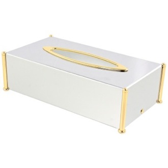 Tissue Box Cover Rectangle Brass Tissue Box Cover Windisch 87106-CRO